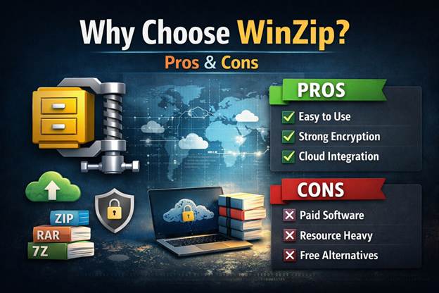 Why we need Choose WinZip?  Read Pros and Cons