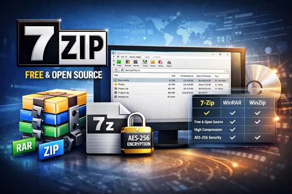 You need to choose 7-Zip. Why? History, Benefits, Pros & Cons