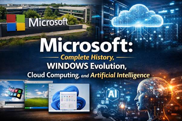 Microsoft: Complete History, WINDOWS Evolution, Cloud Computing, and Artificial Intelligence